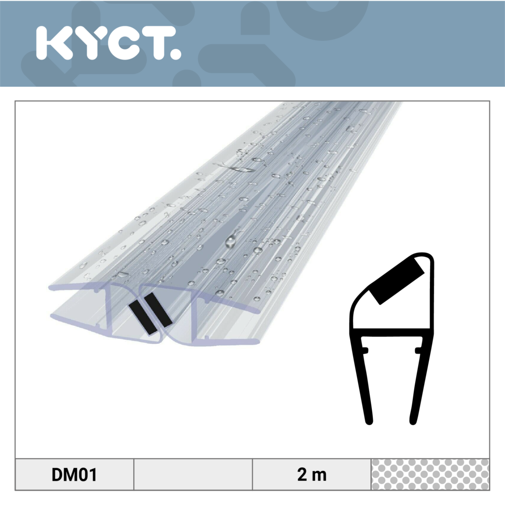 Guarnizioni per doccia Guarnizione magnetica per doccia Deflettore d'acqua Labbro di tenuta Porta in vetro Guarnizione di ricambio per cabina doccia Deflettore d'acqua in acrilico Paracolpi in silicone