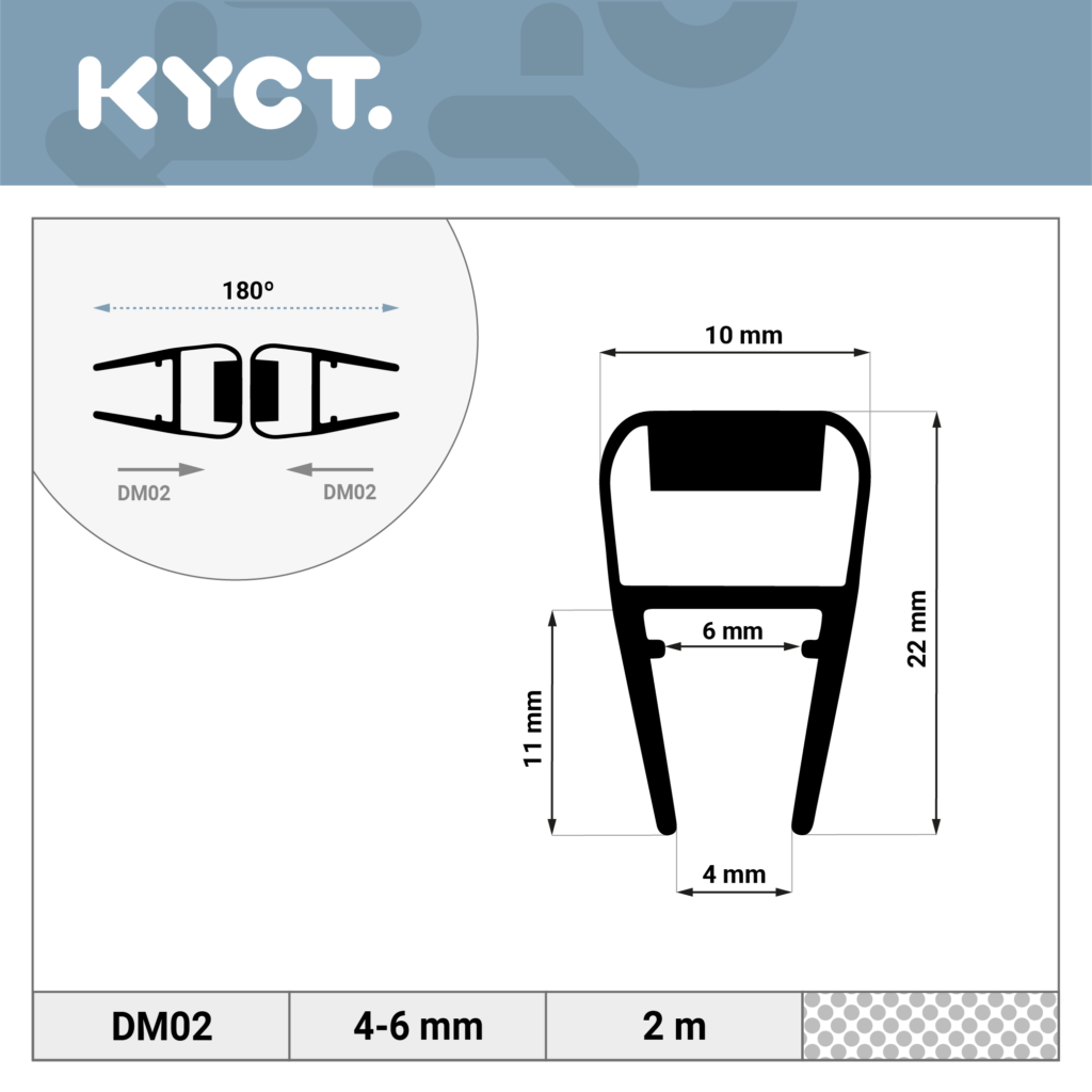Guarnizioni per doccia Guarnizione magnetica per doccia Deflettore d'acqua Labbro di tenuta Porta in vetro Guarnizione di ricambio per cabina doccia Deflettore d'acqua in acrilico Paracolpi in silicone