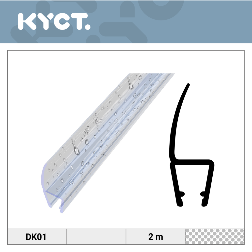 Guarnizioni per doccia Guarnizione magnetica per doccia Deflettore d'acqua Labbro di tenuta Porta in vetro Guarnizione di ricambio per cabina doccia Deflettore d'acqua in acrilico Paracolpi in silicone