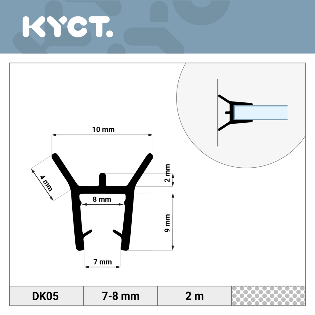 Guarnizioni per doccia Guarnizione magnetica per doccia Deflettore d'acqua Labbro di tenuta Porta in vetro Guarnizione di ricambio per cabina doccia Deflettore d'acqua in acrilico Paracolpi in silicone