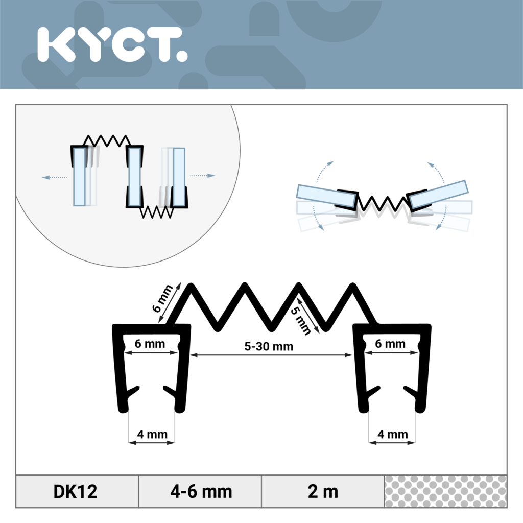 Guarnizioni per doccia Guarnizione magnetica per doccia Deflettore d'acqua Labbro di tenuta Porta in vetro Guarnizione di ricambio per cabina doccia Deflettore d'acqua in acrilico Paracolpi in silicone